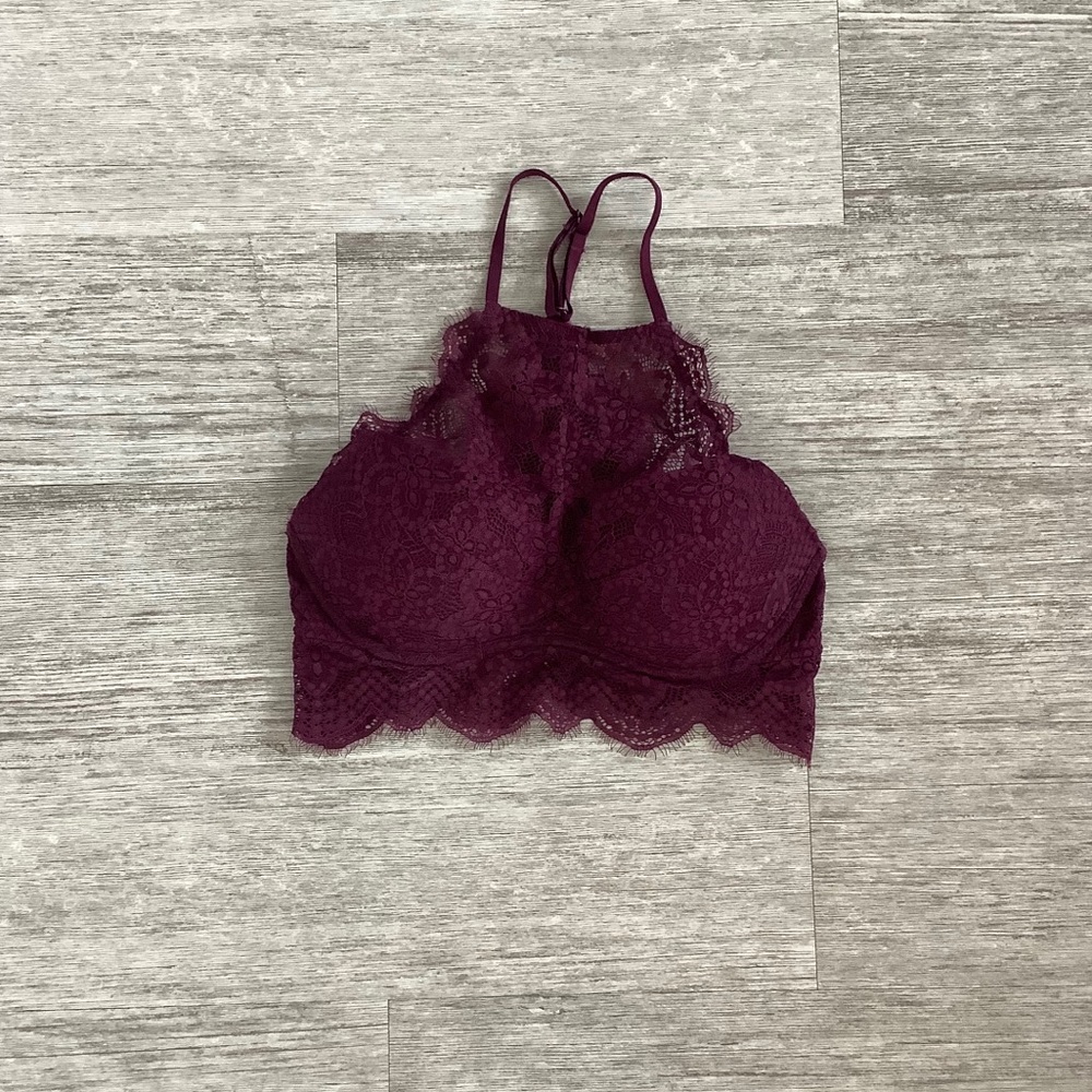 Burgundy Lace Crop Top from Victoria’s Secret